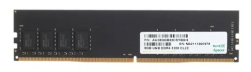 Оперативная память DIMM DDR4 8Gb 3200MHz Apacer (AU08GGB32CSYBGH)