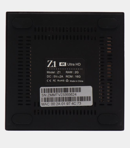 СМАРТ ТВ-приставка Z1 Premium 4K UITRA HD 2Gb/16Gb H313 Pro черная фото 3