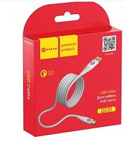 Кабель MicroUSB DREAM DC01 QC3.0 1.5M белый (179385)