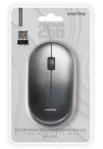 Мышь беспроводная SMARTBUY (SBM-266AG-K) безшумная черная