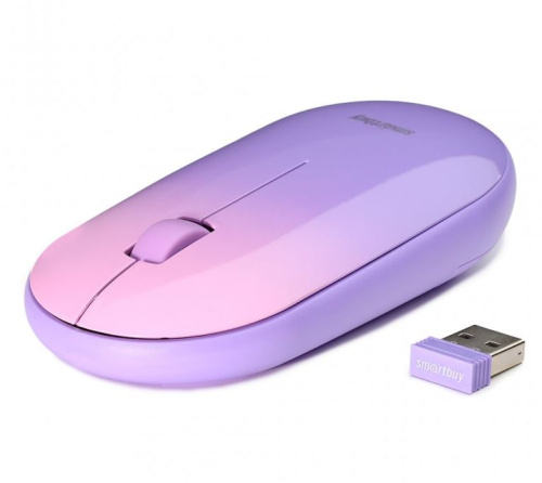 Мышь беспроводная SMARTBUY (SBM-266AG-V) безшумная фиолетовая фото 3